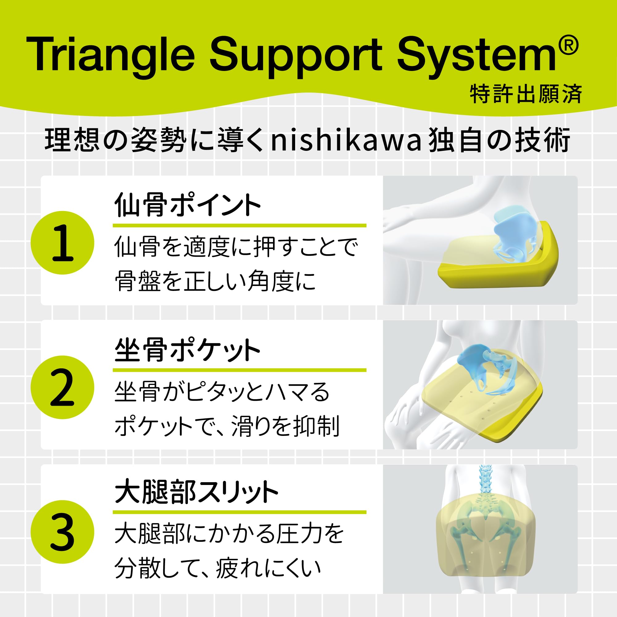 Amazon.co.jp: 子供用 nishikawa 【 西川 】 骨盤サポートクッション 