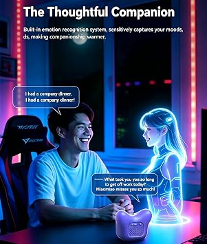 Humanoid Robot AI Companion & Robot Friend with Remote Control, Voice Cloning, Role Switching, Liquid Silicone Skin, Magnetic Charging, Pet Mode, Long Distance Robot for Adults (Pink)