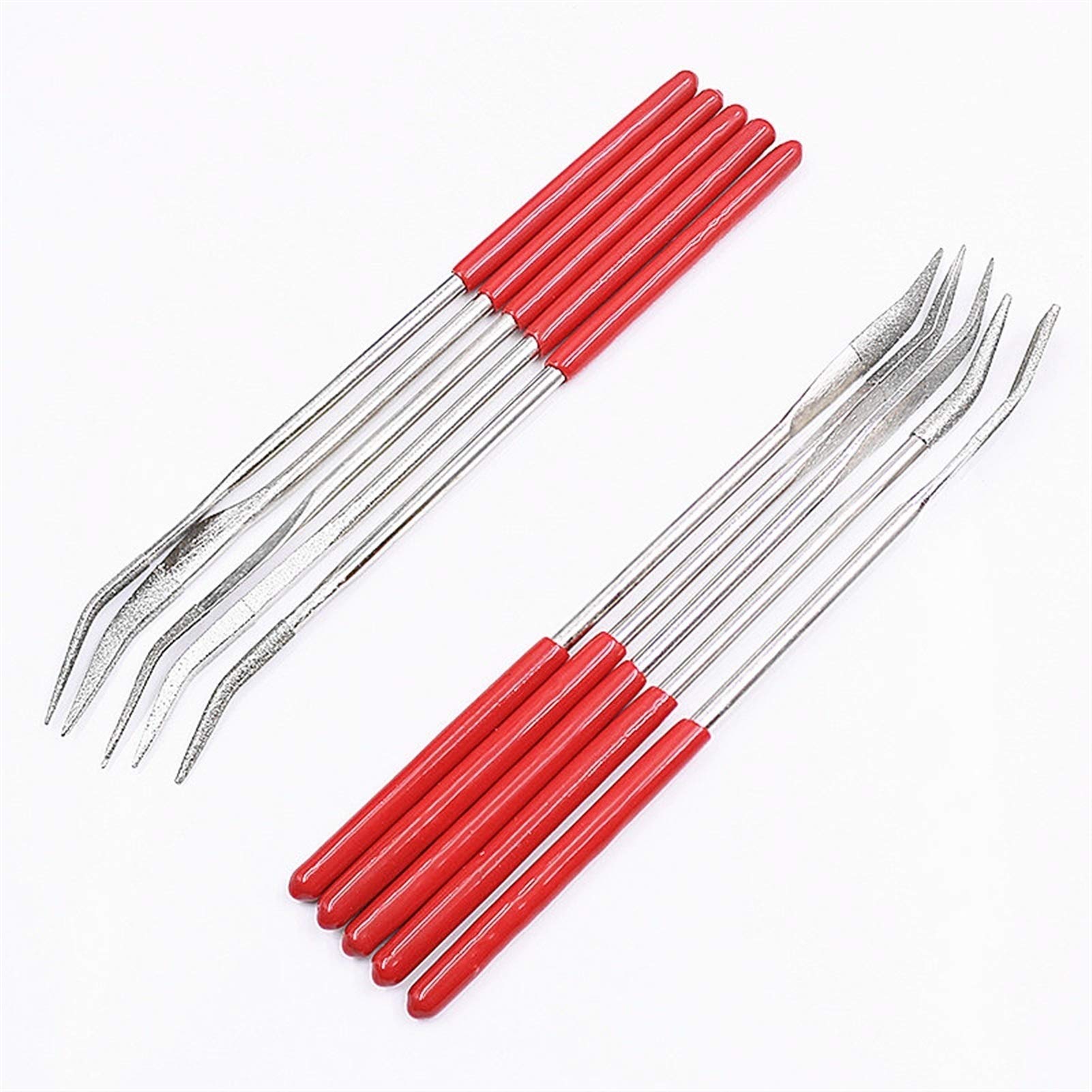 Limas de metal for acero, herramientas mecánicas, Juego de limas de escofina de metal Lima 10a Lima de aguja Juego de revestimiento 4 160 mm Tallado Cerámica Mirada Tallado Herramienta artesanal Lima