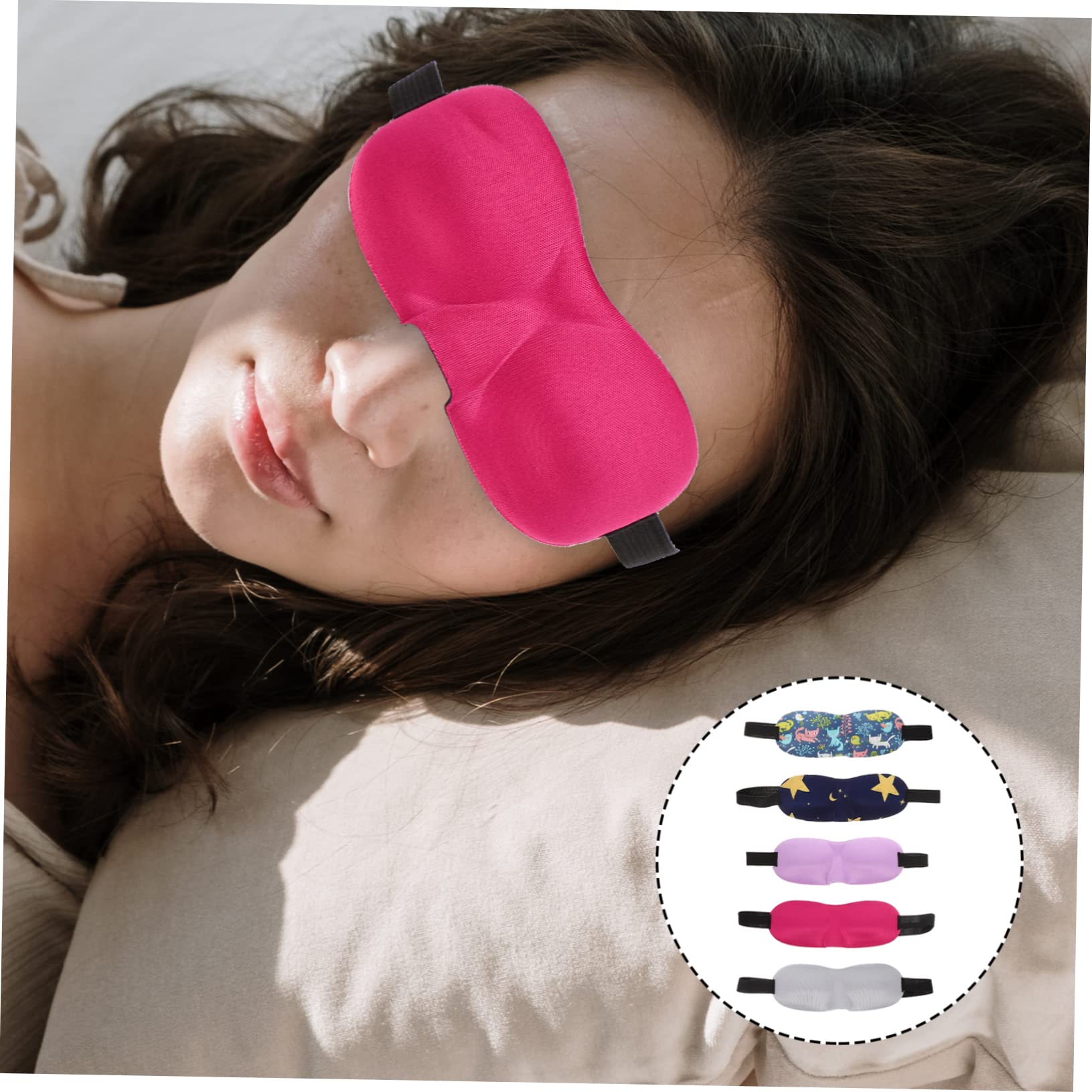 LALAFINA 25pièces Masques De Sommeil Garçon Fille Occultant Pour Siestes Maison Voyage Chat