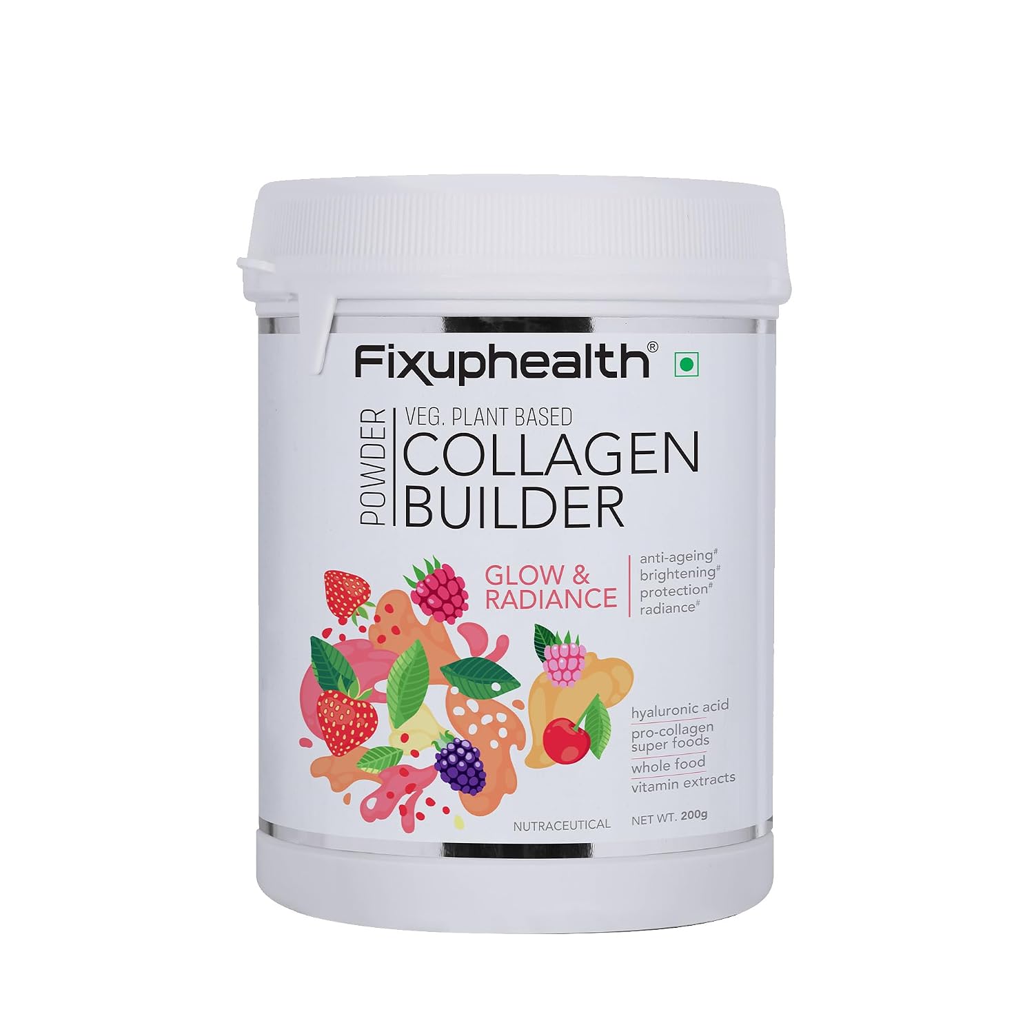 Fixuphealth Collagen Builder Veg Plant based powder for Women and Men for Skin Glow with Hyaluronic Acid Glutathione Vitam... - Review, Price and Buying Guide