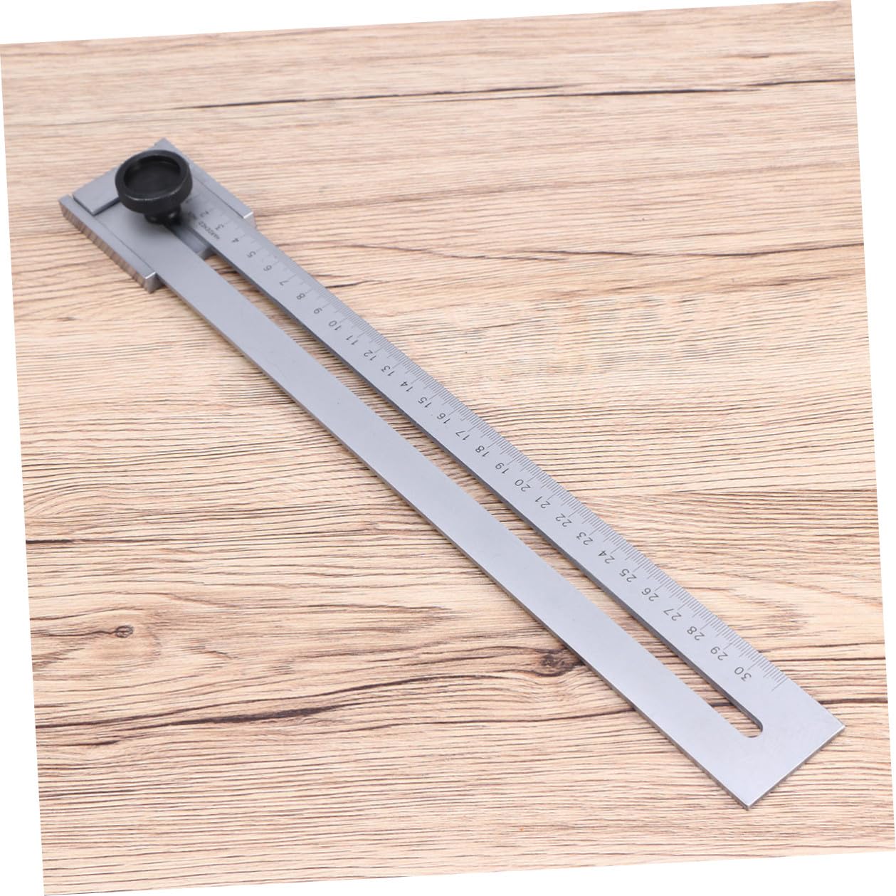 LIFKOME Righello Precisione Acciaio Inossidabile con Marker Strumento Marcatura per Falegnameria e Ingegneria per Tracciatura su Plance e Lamiere Argento