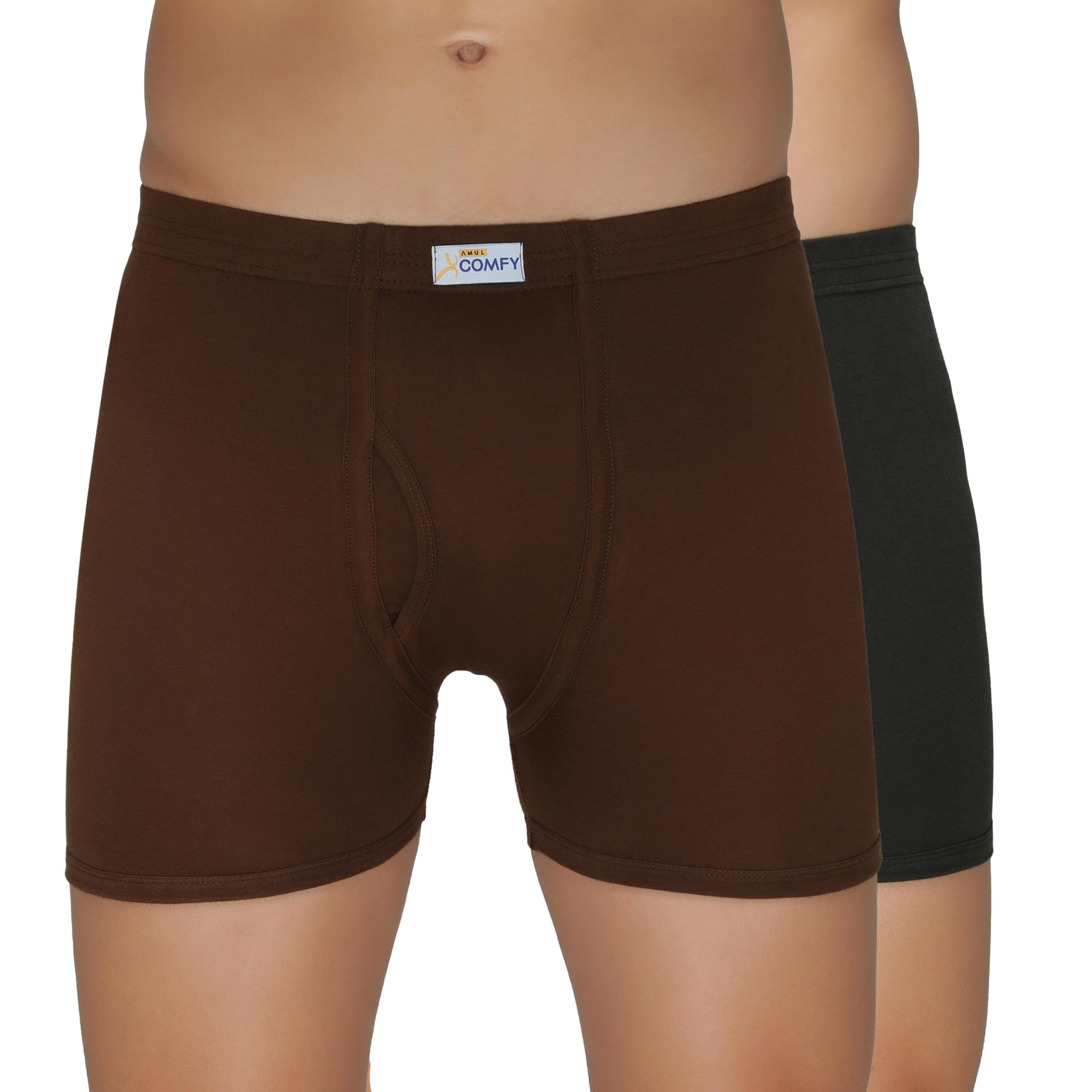 amul comfy Pack of 2 Cotton Solid Men Trunk (Assorted)-picture-20