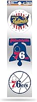 Vista 19 de Rico Industries NBA Basketball 3-Piece Retro Spirit Decals Retro Decal Set