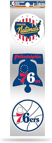 Miniatura 19 de Rico Industries NBA Basketball 3-Piece Retro Spirit Decals Retro Decal Set