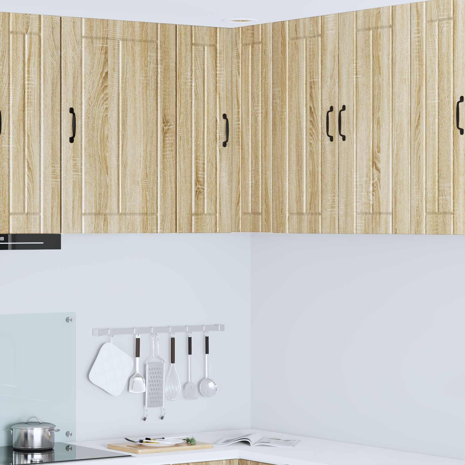 Küchenschrank Sonoma-Eiche 57x57x80 cm, Holzwerkstoff, Langlebiger Küchenschrank für Kochutensilien, Modernes Design, Praktische Aufbewahrung