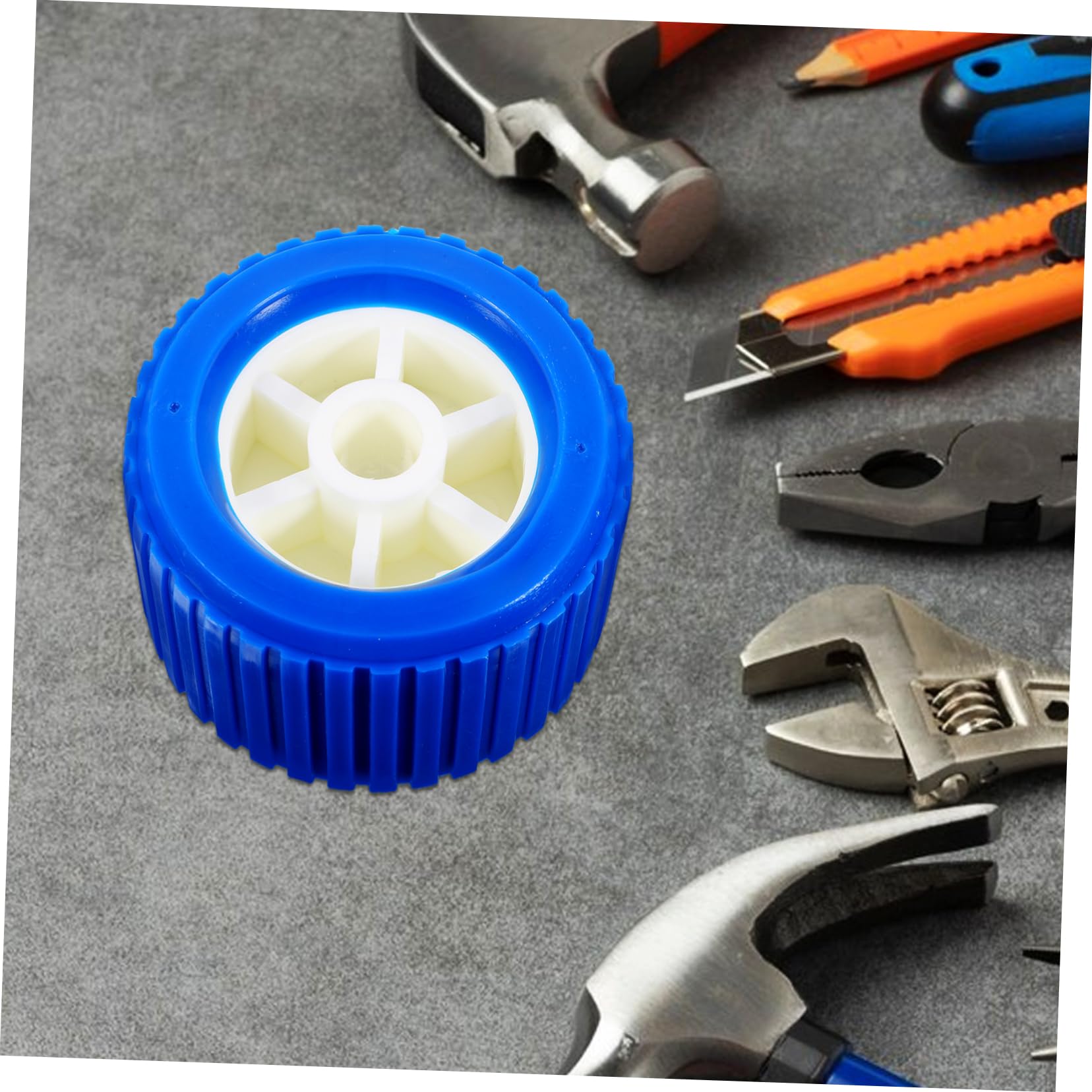 Unomor Sturdy Marine Trailer Roller Yacht Accessory Ribbed Wobble Roller for Yacht