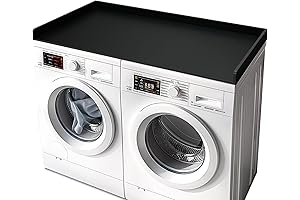 Washer Dryer Countertop Cover Wood, Bamboo Black 27.5" x 54"