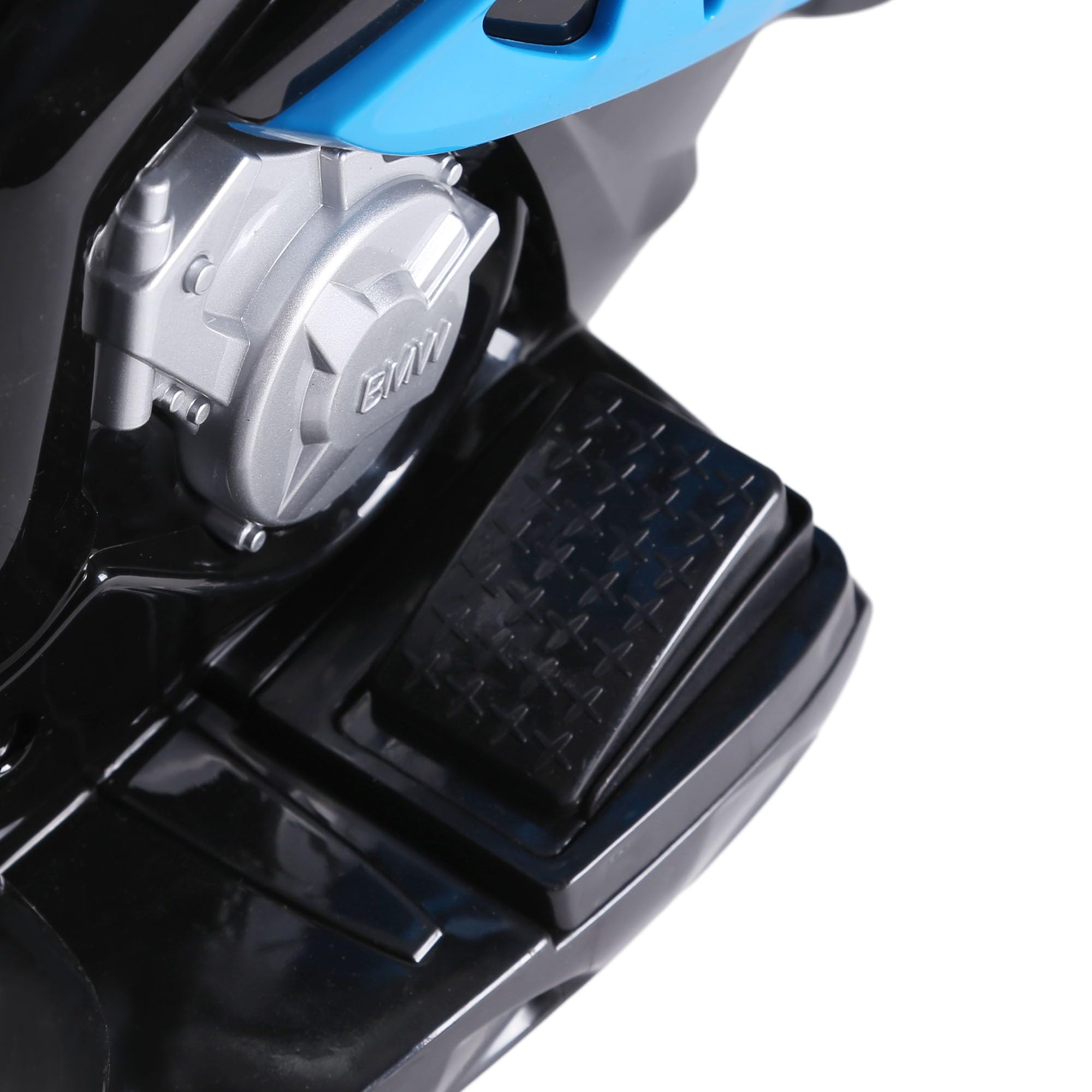 HOMCOM Moto électrique Enfants sous Licence BMW S1000 RR, 3 Roues, 6V et 2,5 Km/h, Voiture électrique Enfants avec Effets Lumineux et sonores, Moto Enfant, Charge Max. 20 kg, Bleu