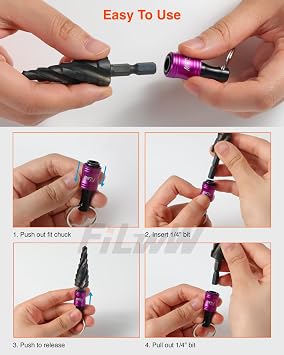 Bit Holder Keychain,12Pcs 1/4 Quick Release Driver Bit Catchers Tool Gifts for Men,Quick-Change Extension Bar Keychain Drill Screw Adapter Portable for Organizer