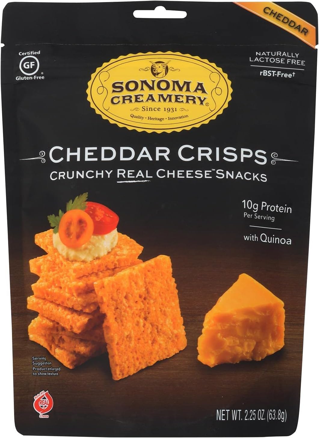 Gluten-Free Cheddar Cheese Crisps, 2.25 Ounce