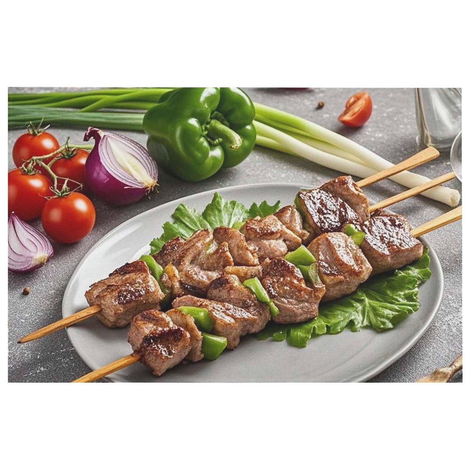 Tapis de porte d'entrée moderne BBQ Türkiye pour entrée et cuisine