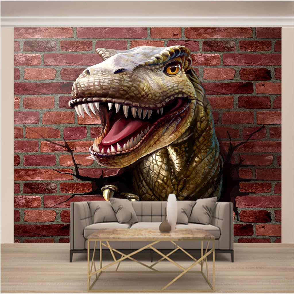 Papier peint intissé dinosaure 3D pour créer une chambre d'enfant pleine d'aventures