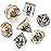 UDIXI 7-Die Polyhedral DND Dice Set, Resin D&D Dice Filled with Sailboat for Role Playing Game(RPG),Tabletop Game