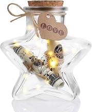 LED Light Bottle, Money Gifts, Wedding Box, Money Box, Star Shaped Wish Bottle, Creative Glass Bottle, Birthday, Wedding and Christmas