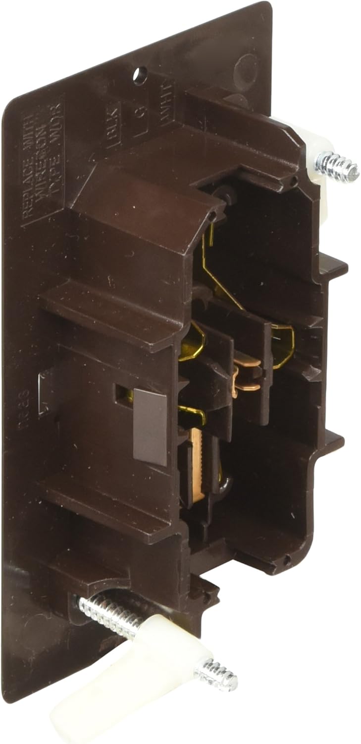 RV Designer S817, Self Contained Dual Outlet with Cover Plate, Black, AC Electrical : Automotive