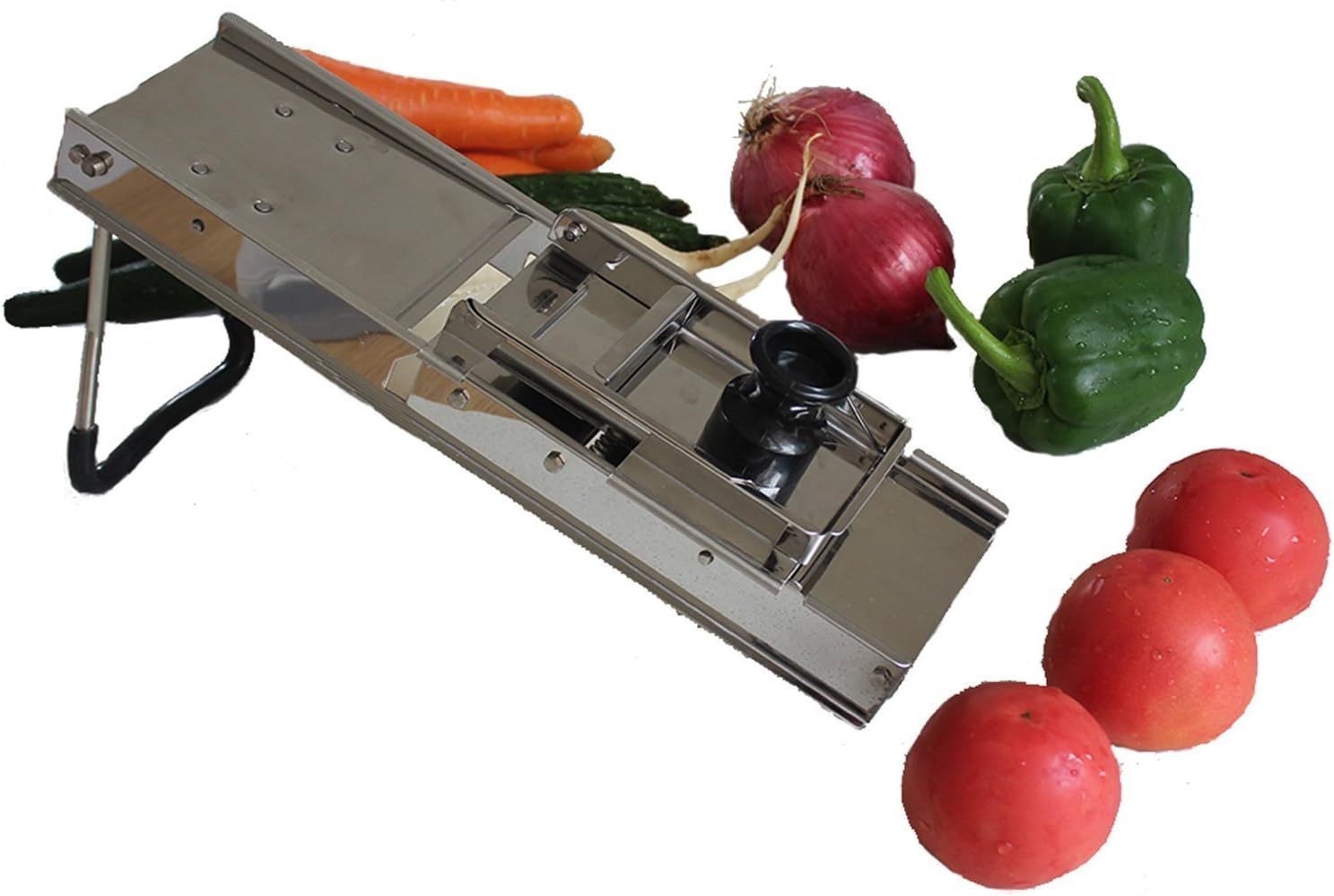 Mandoline Slicer - Vegetable Slicer - Stainless Steel by Gourmet Tek