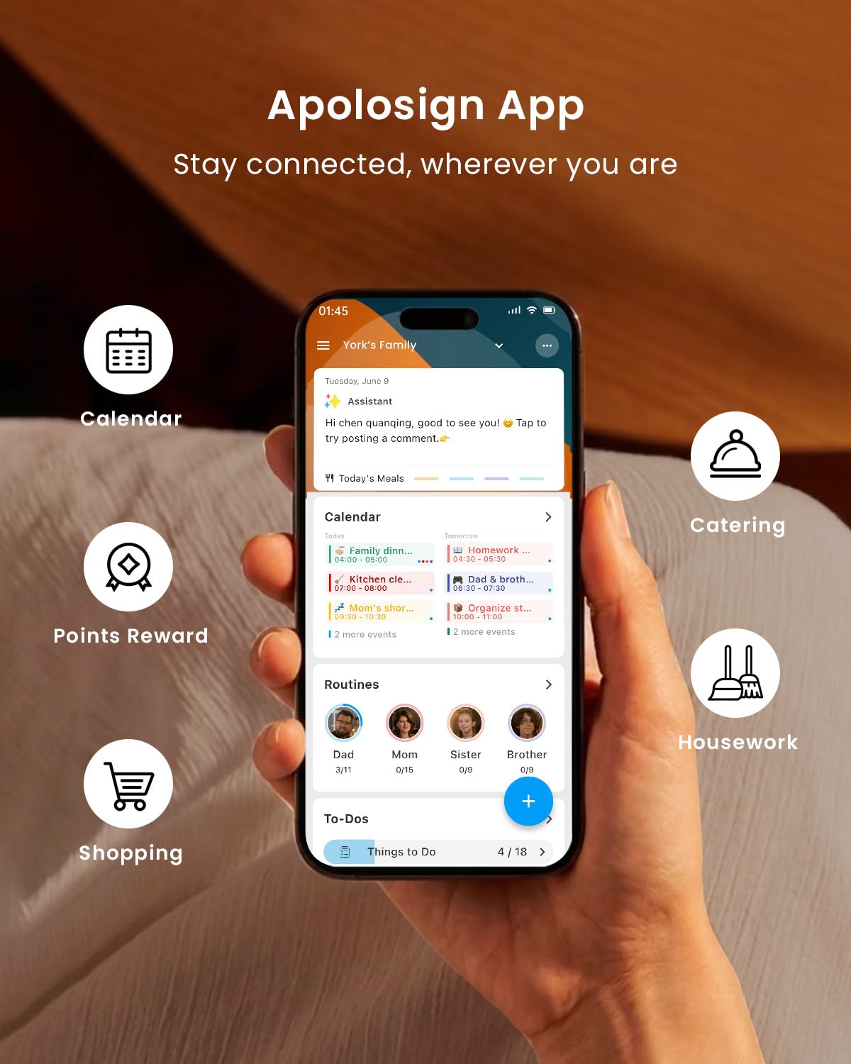 ApoloSign 68,6 cm (27 Zoll) digitaler Kalender: Dual-Mode-Kalender mit Google Play & Multi-Kalender-Synchronisation, elektronischer Planer und Aufgabendiagramm, intelligenter Touchscreen, interaktives