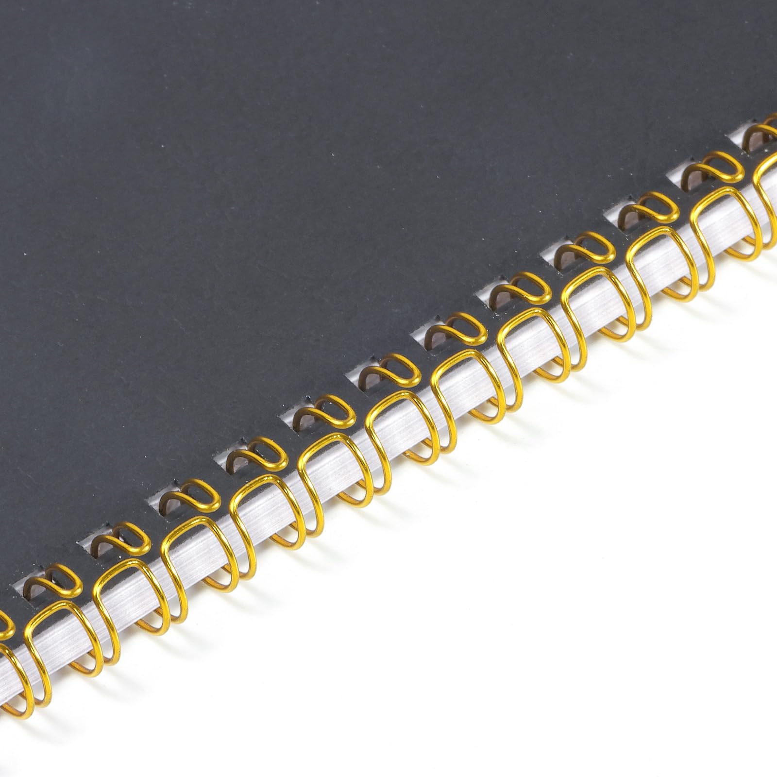 RAYSON Drahtbinderücken, 34 Schlaufen, 50 Blatt, 3:1 Teilung, 9,5 mm, A4, gold