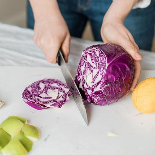 Miniatura 39 de BambooMN Cuchilla china - 8.5" hoja lisa mango plateado - 1 cuchillo Cuchilla lisa mango plateado