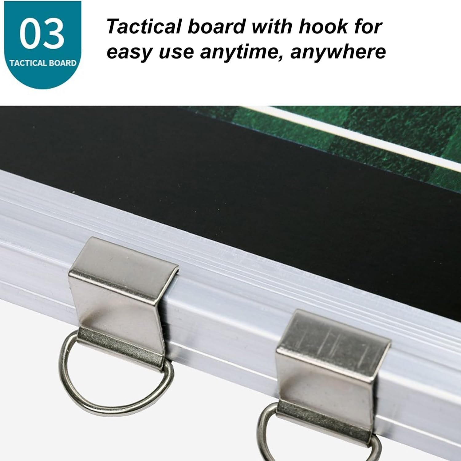 Professional Soccer Tactic Board, Soccer Clipboard for Coaches, with Markers and Magnetic Chess Pieces, Sturdy Material, PVC Edging Design, Can be Hung