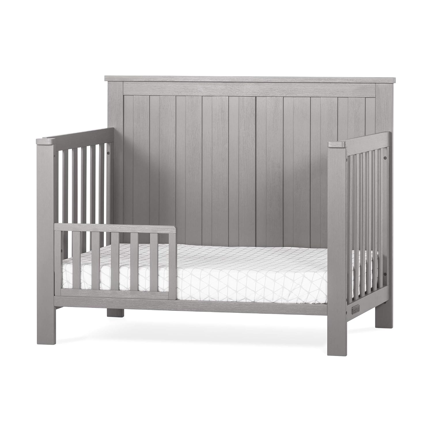 Child Craft Calder 4-in-1 Convertible Baby Crib converted to a toddler bed