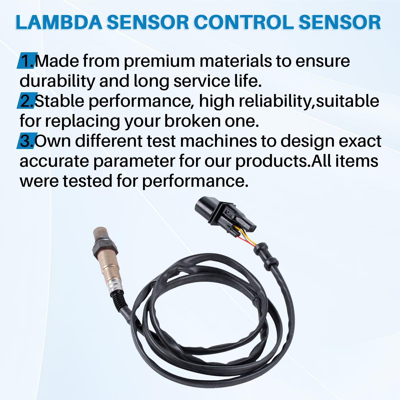 Sonda lambda O2 sensore ossigeno 6 poli ricambio per A3 8L1 A4 8D2 8D5 8E2 8E5 8H7 A8 4E2 4E8 TT 8N9 IBIZA III 6L1 Golf V 1K1 0258007351