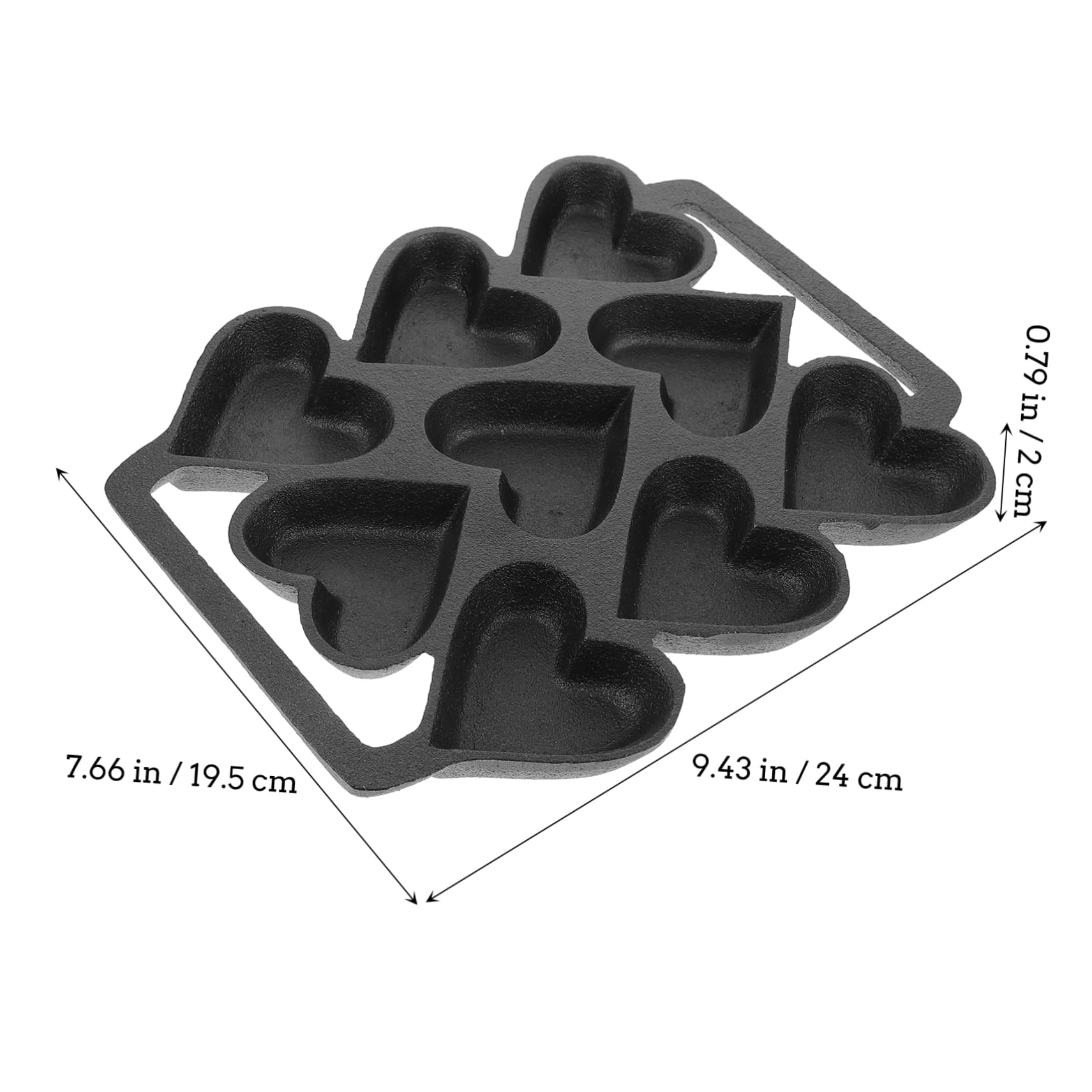 SHOWERORO Moule à Gâteau Forme De Cœur Cavités Pour Desserts Et Pâtisseries Aux Températures Élevées Et Basses Outil Pour Cuisine