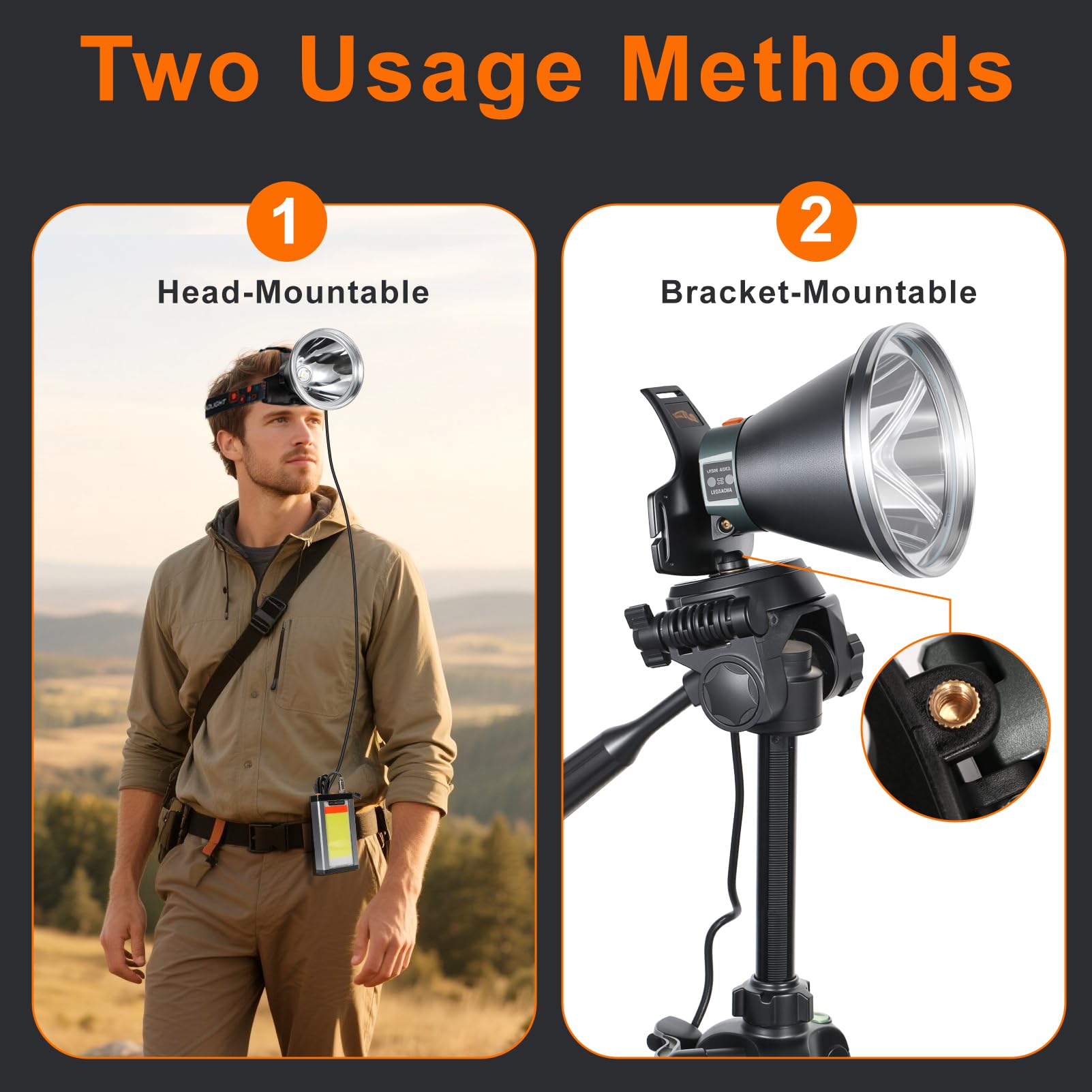 Linterna frontal LED de aleación de aluminio ultra brillante de 40 W, recargable, impermeable y ligera con sensor de movimiento y 6 modos de luz, ideal para camping, senderismo, correr, pesca y uso de
