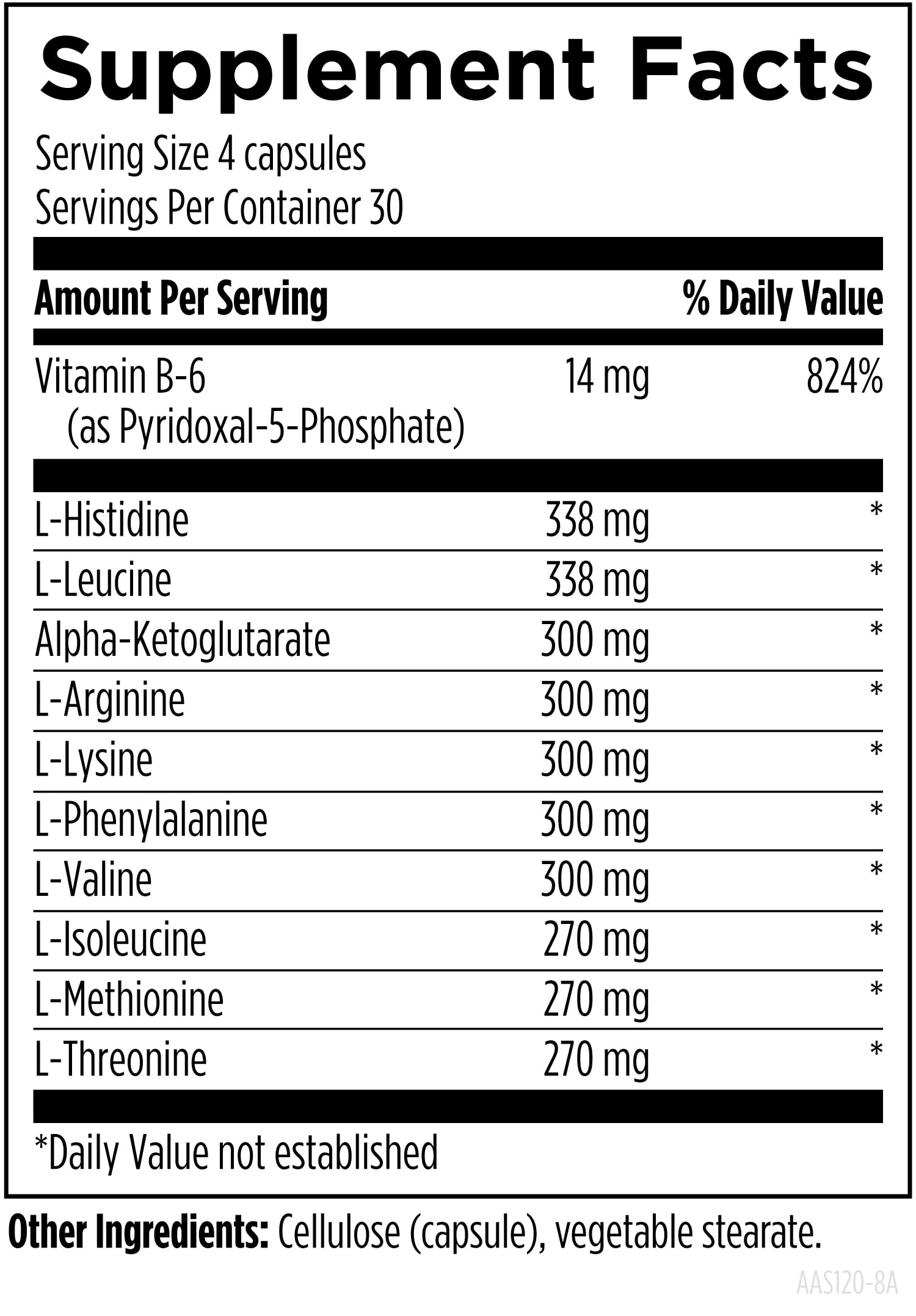 Designs for Health Amino Acid Synergy, Amino Acid Supplement, 120 Capsules — Amazon image 3