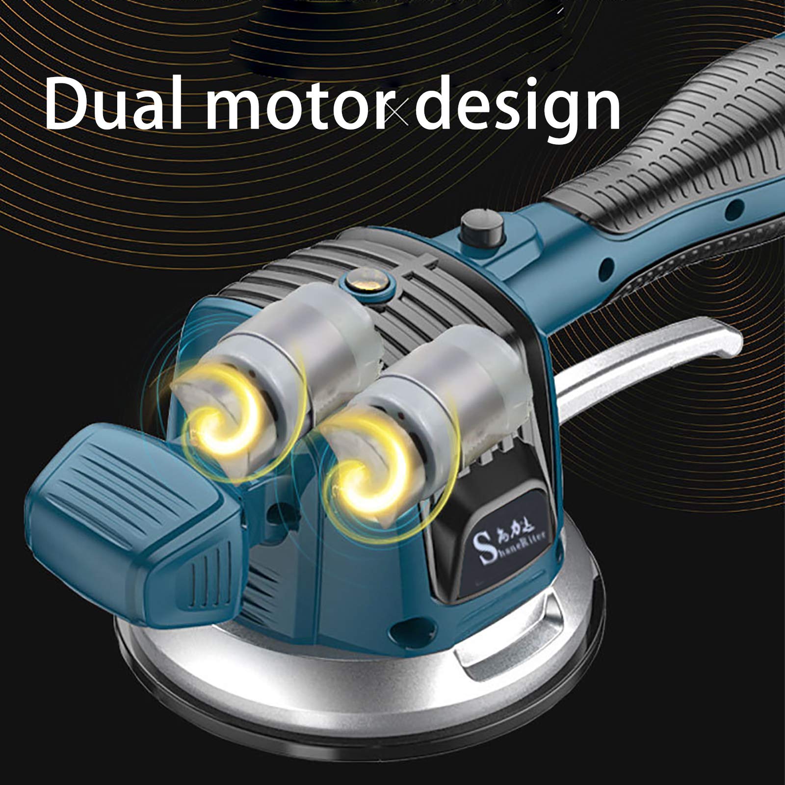25V máquina vibratoria azulejo 6 velocidades máquina azulejo eléctrico azulejos cerámica vibrador 12000U/min vibrador para azulejo herramienta de vibración con 2 baterías