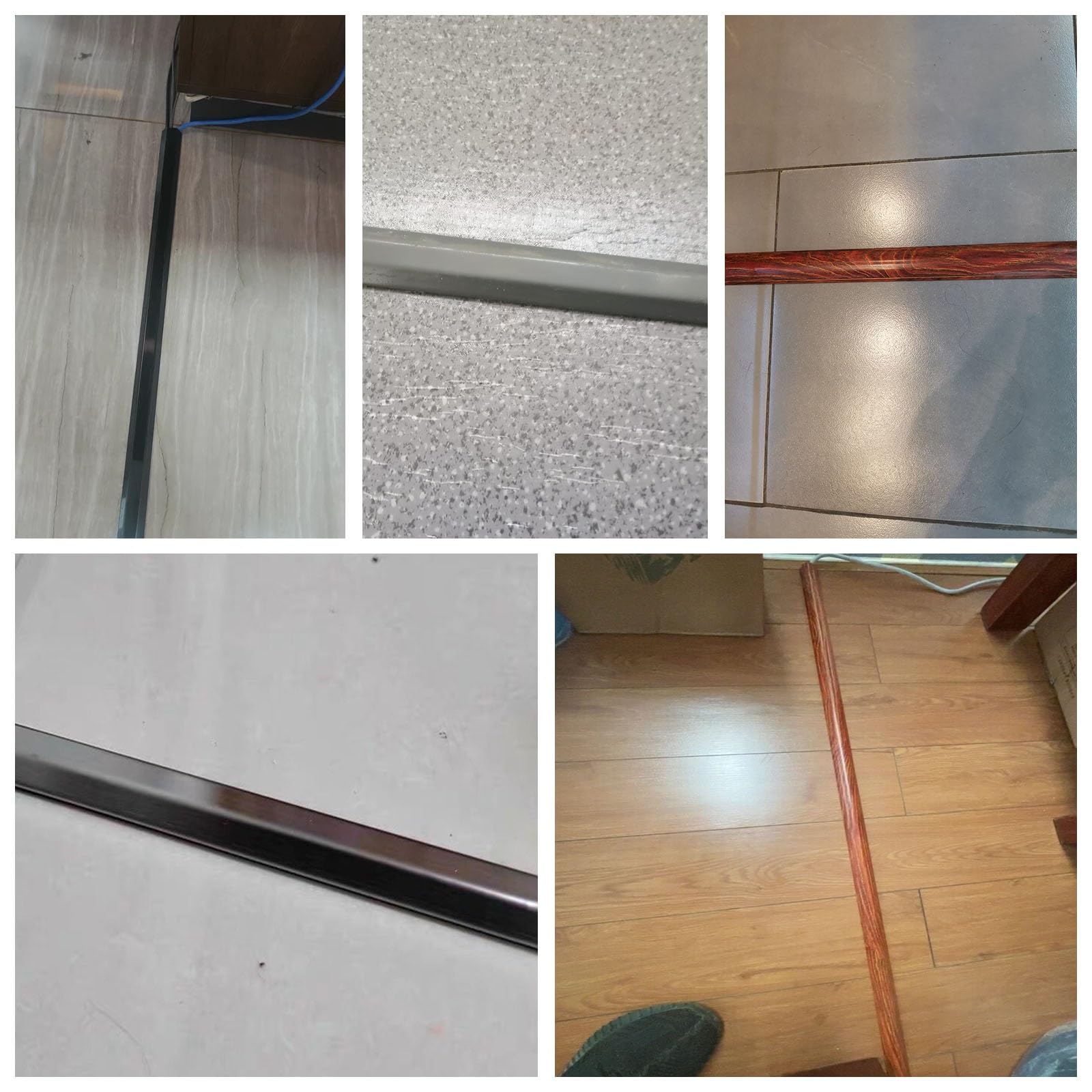 Cubierta para canaleta de Cables con Acabado de Madera - 4 Piezas de canaleta autoadhesiva (152 cm) - Tira Protectora Gruesa para organizar Cables - Solución Elegante y Duradera