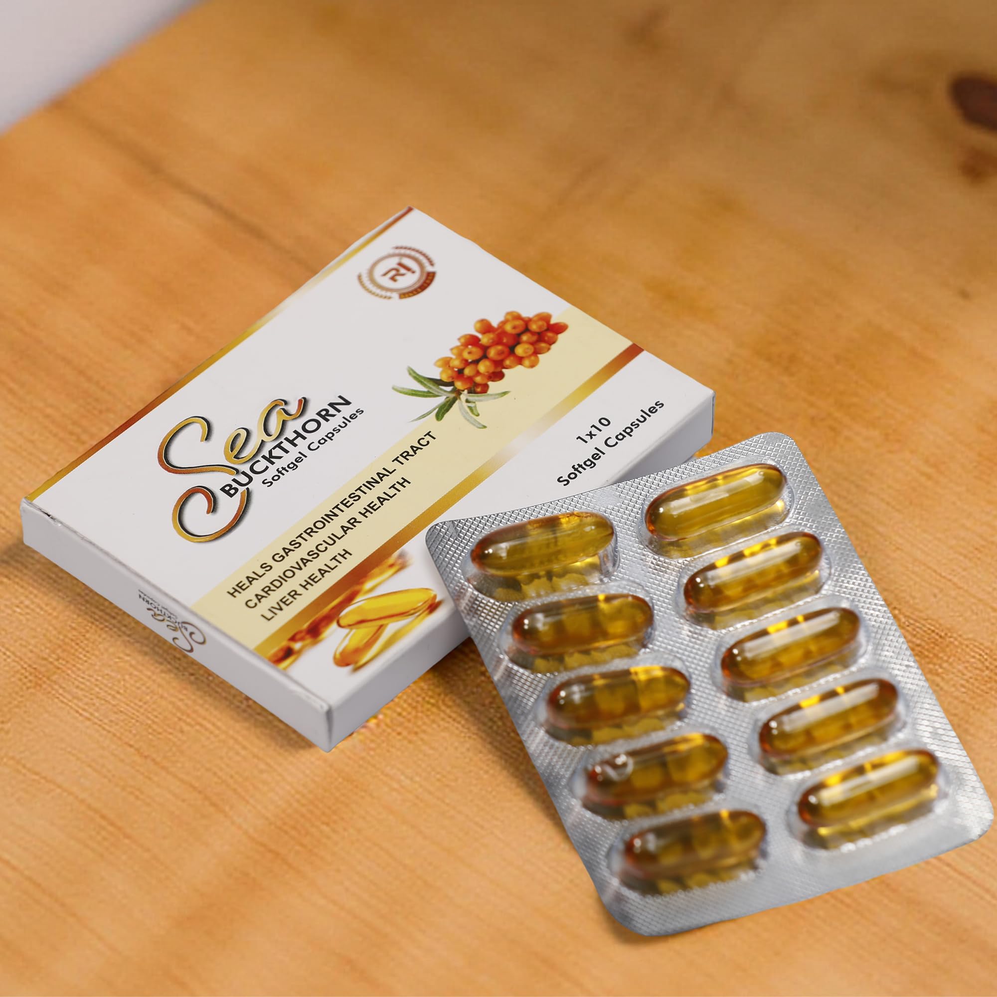 Sea Buckthorn Softgel Capsules, 1000mg, Omega 3 6 7 9, Antioxidant Superfruit Oil, Non-GMO, Pack of 3 — Amazon image 5