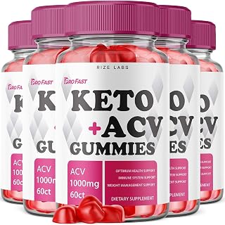rize labs - Pro Fast Keto+ACV Gummies for Advanced Weight Loss, All Natural Keto Plus Apple Cider Vinegar 1000mg Supplement, Helps in Reducing Belly Fat, for Extra Strength (300 Gummies)