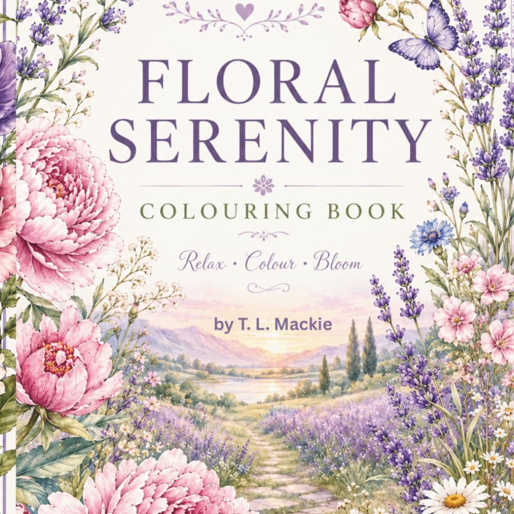 Floral Serenity: A Coloring Book of Flowers