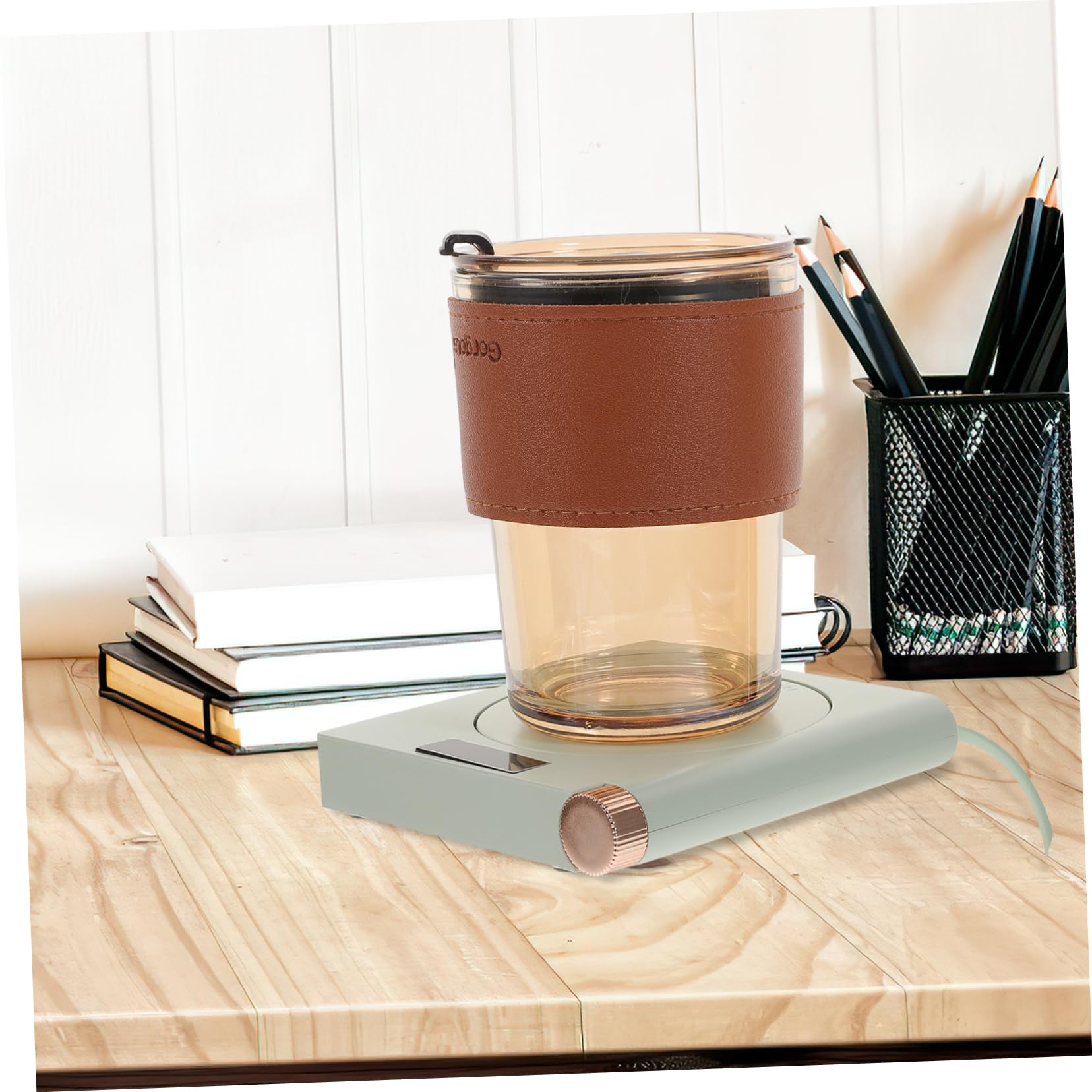 FUNOMOCYA 55°c Thermostat Warmer for Mug Electric Warmer 3 Heat Settings for Tea Coffee and Milk