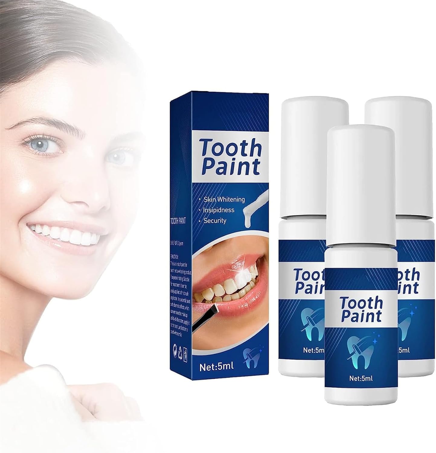 Whitening Tooth Paint,Instant Teeth Whitening Paint,Tooth Polish Paint