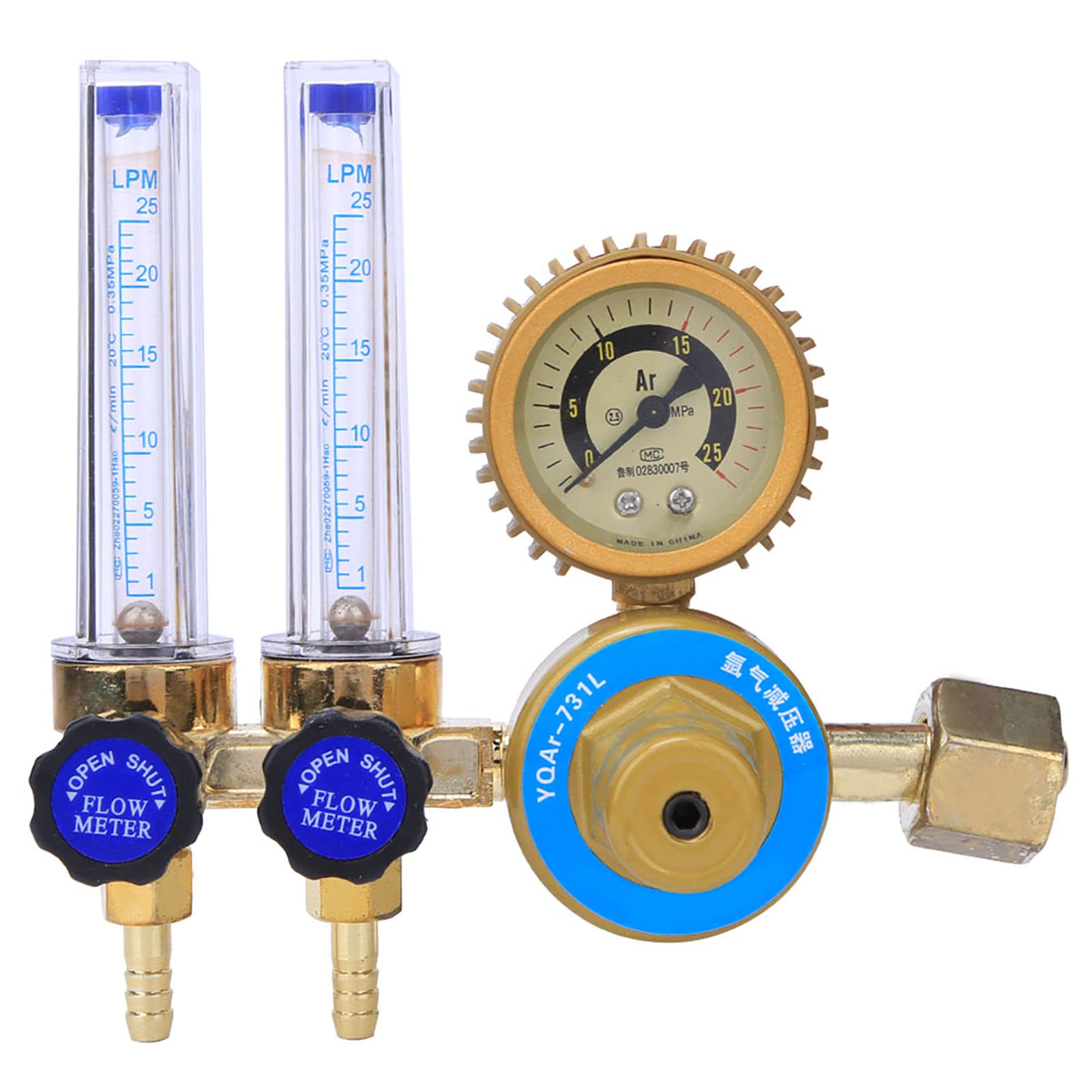 Regolatore di pressione Argon Kuuleyn da 0,25 mpa, regolatore, accessori saldati a doppia testa