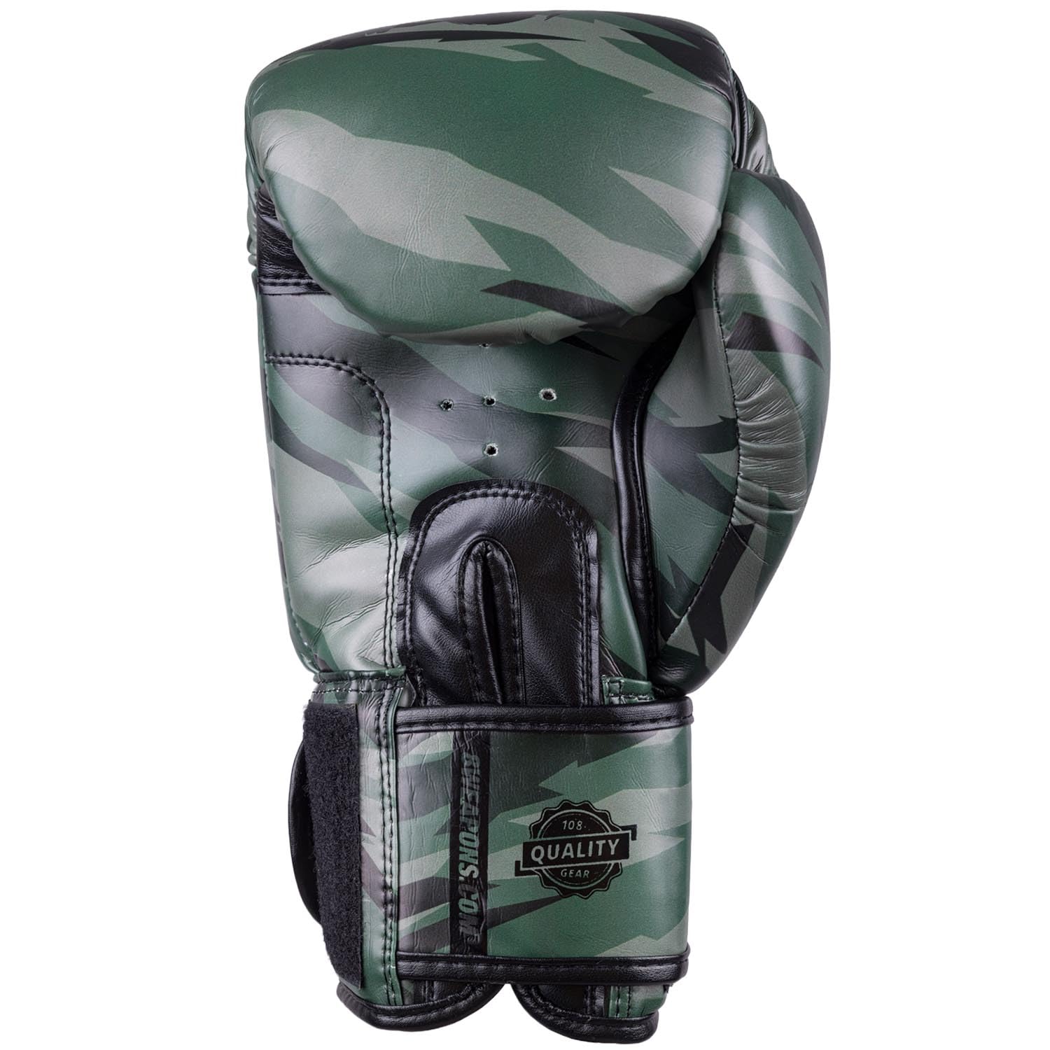 8 WEAPONS Boxhandschuhe Unlimited 2.0, Woodland Camo, Training, Sparring und Wettkampf, Kunstleder, Perfekte Dämpfung und stabile Nähte, Handschuhe für Muay Thai, K1, Boxen, MMA und Kickboxen