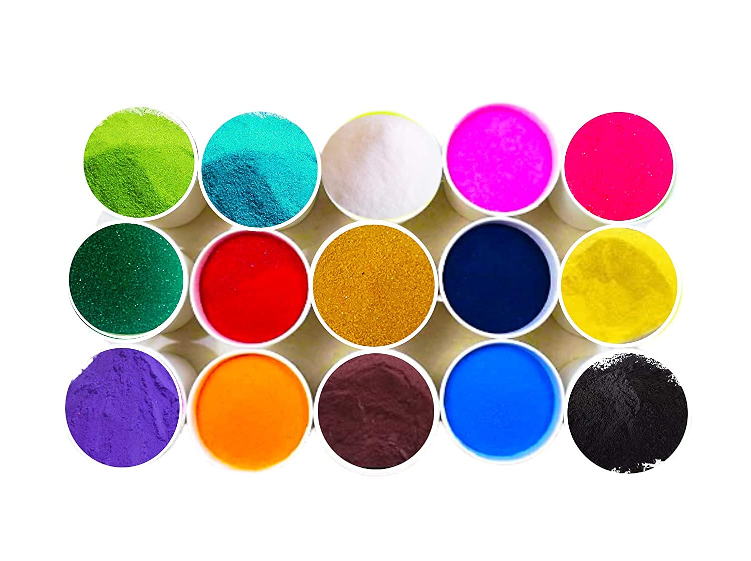 Shubh Sanskar Bharti Rangoli Powder for Creativity, Diwali Floor Decoration (Multicolour, 100 Grams) - Pack of 10 - Ceramic-image-23