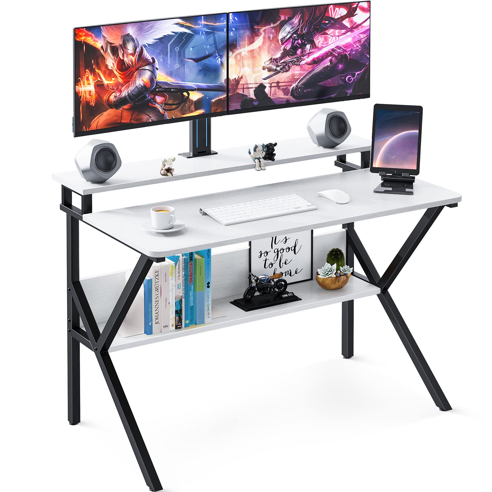 KKL パソコンデスク モニター台付き 100×60cm