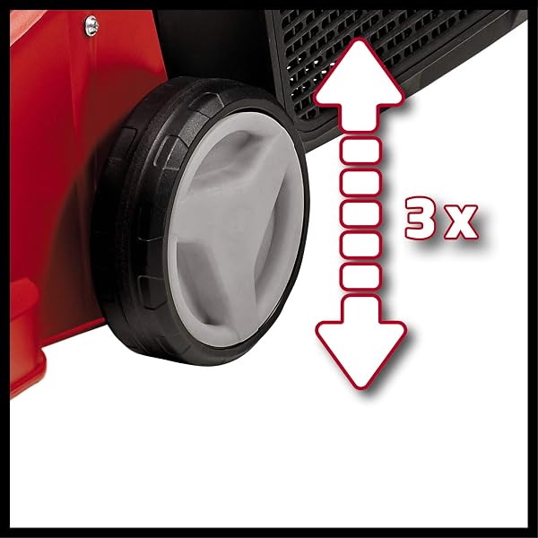 Einhell Electric Lawn Mower, 32cm Cutting Width, 30L Grass Box, 3 Cutting Height Levels - Lightweight Corded Walk-Behind Lawnmower For Small To Medium Gardens GE-EM 1032 - 3