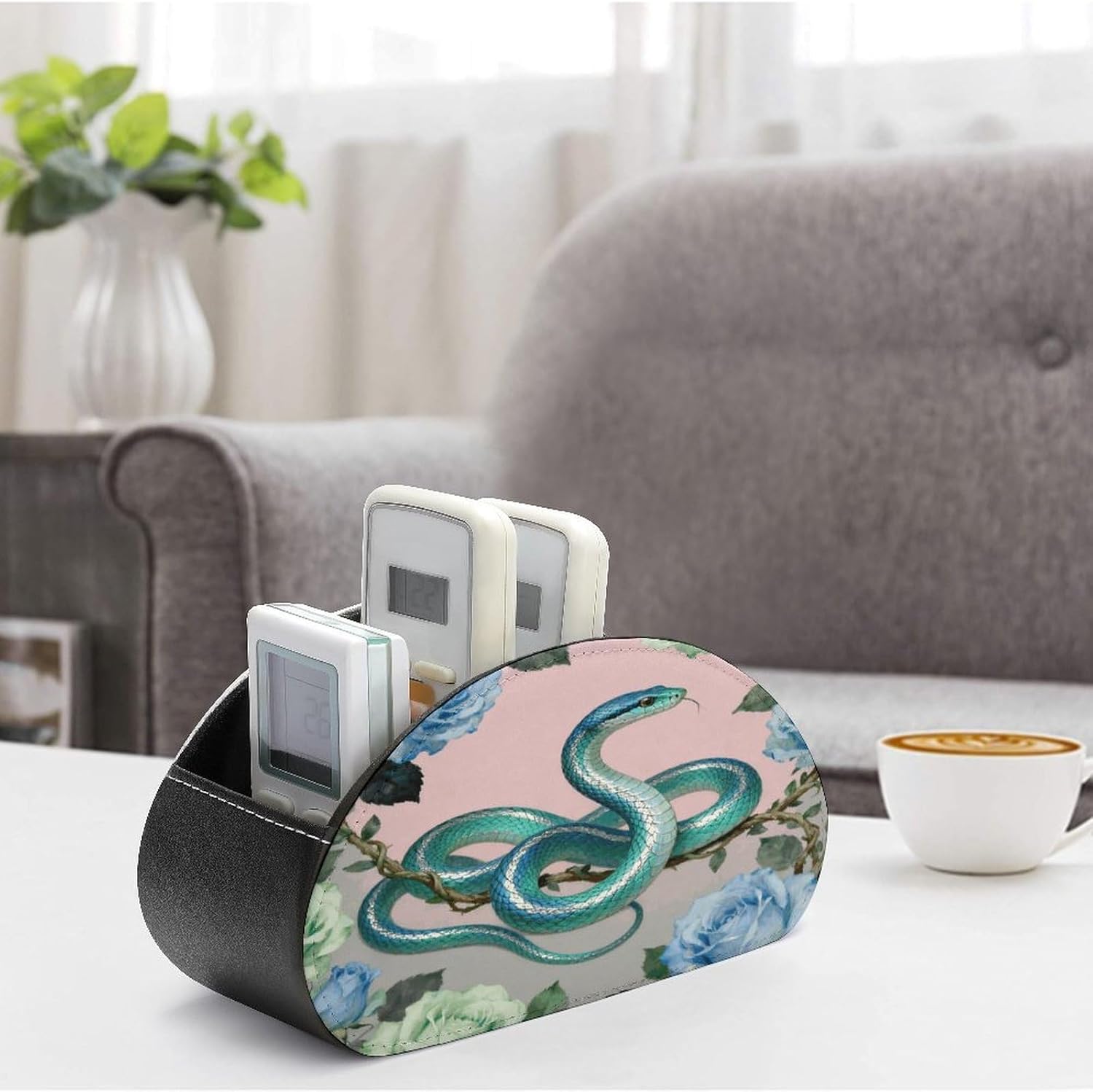 Blue Snake Remote Control Holder with 5 Compartments image 4