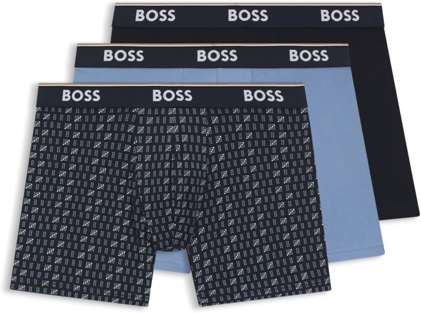 Boss 10276514 01 BoxerBr Power Des Boxer Briefs for Men 3-Pieces