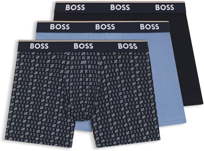 Boss 10276514 01 BoxerBr Power Des Boxer Briefs for Men 3-Pieces