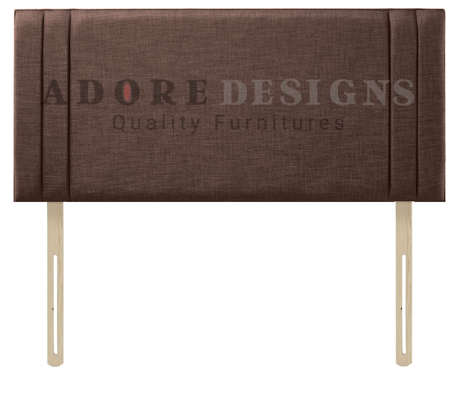 Divan Bed Headboard | Rio 2 Turin Fabric Headboards for 3ft single bed Frame | Elegant design with wooden material headboards for beds (Beige,3ft Single Height-24inch)