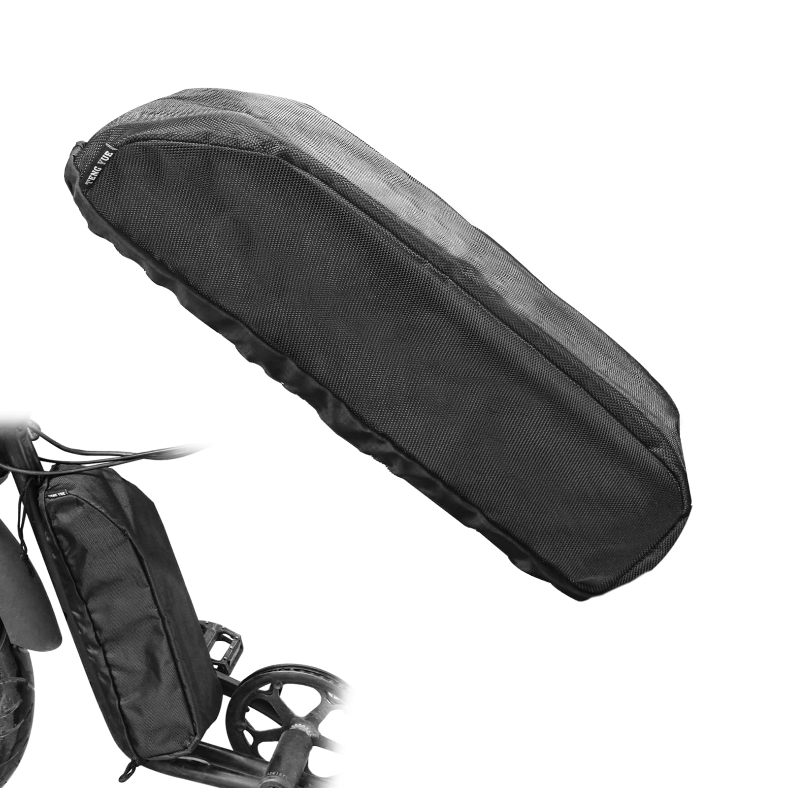 Yasco Power Electric Bicycle Cover Bag, Battery Bag, Bike Frame Bag, Battery Waterproof Frame Bag, Dustproof Cover Bag for eBike Battery, Suit for Hailong, Dolphin, Tiger Shark, Jumbo Shark Battery
