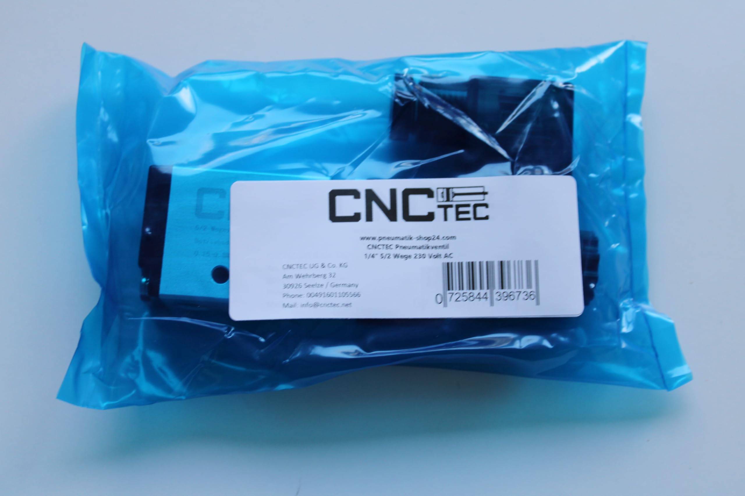 Válvula direccional magnética neumática 5/2 vías 1/4" 230 V CA (5/2 vías 1/4" 230 V AC)
