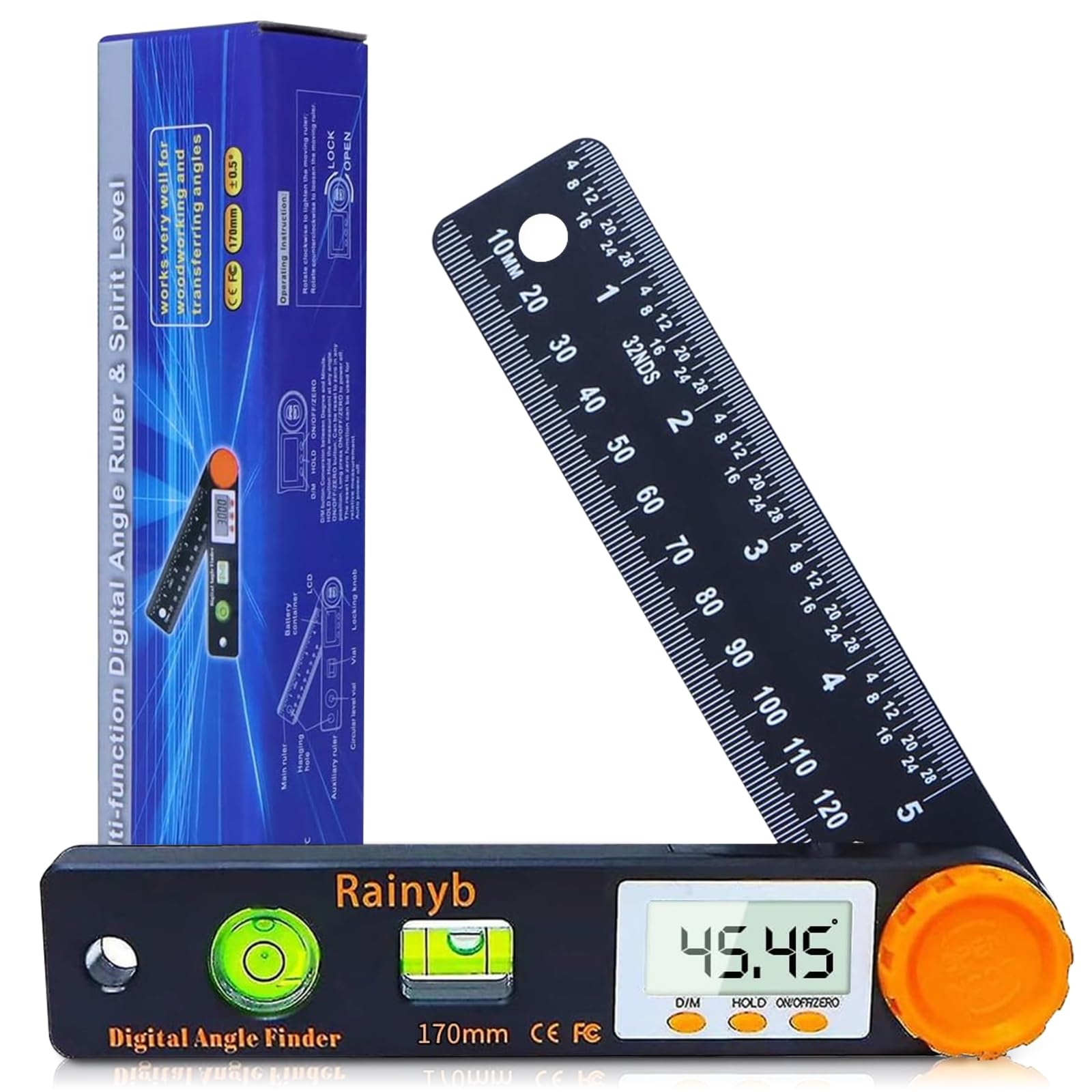 Digital Angle Finder Tool - 360° Protractor -1