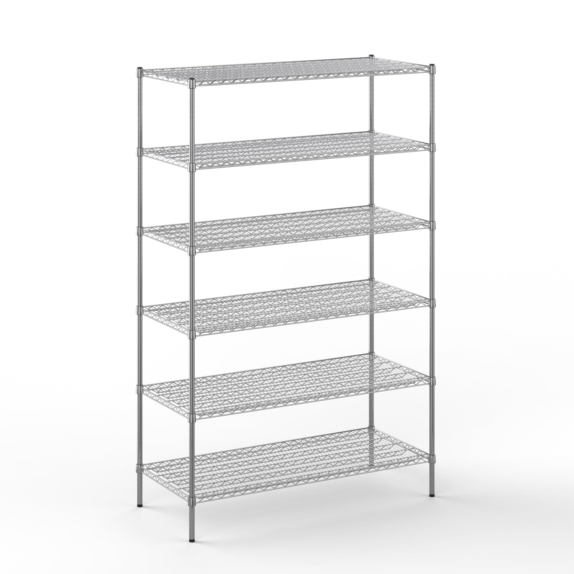 24" Deep x 54" Wide x 86" Height Wire Shelving Kit | 6-Tier | NSF Commercial Storage Rack Unit
